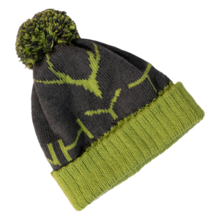 
Whyte Bobble hat 100% Merino Wool Gray/Green